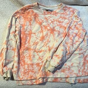 Pink tie-dye crewneck